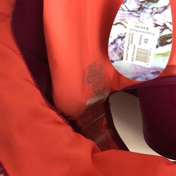 NWT Prana Swim Skirt in Pomegranate Seashells Size XS - Picture 10 of 10